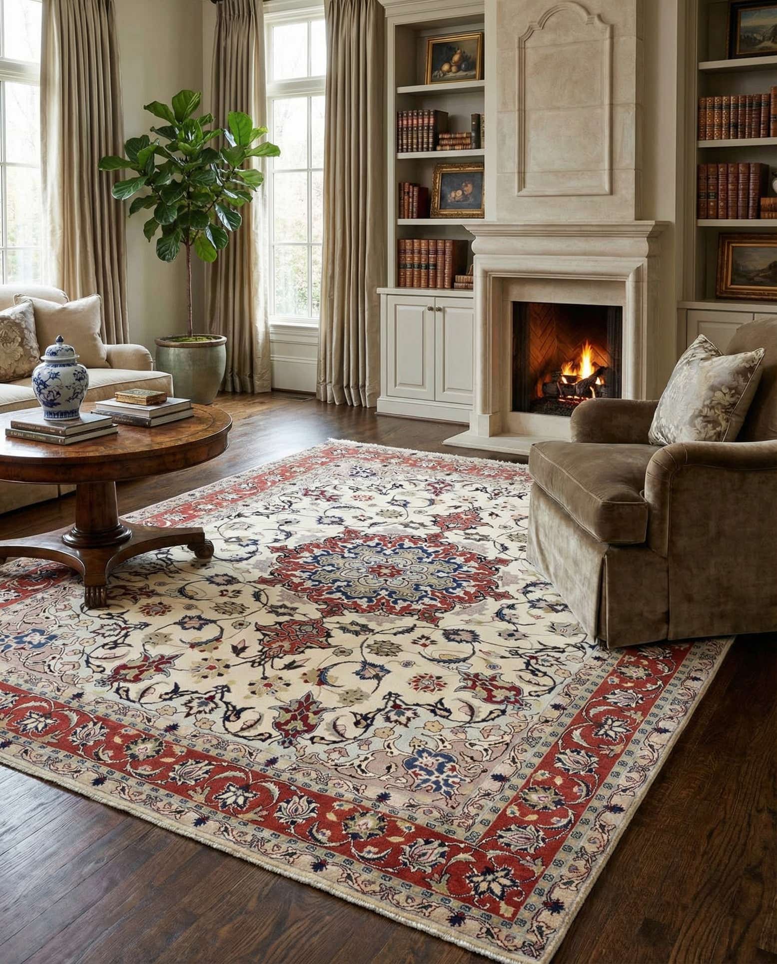 5' 1 x 6' 10 Tabriz Rug