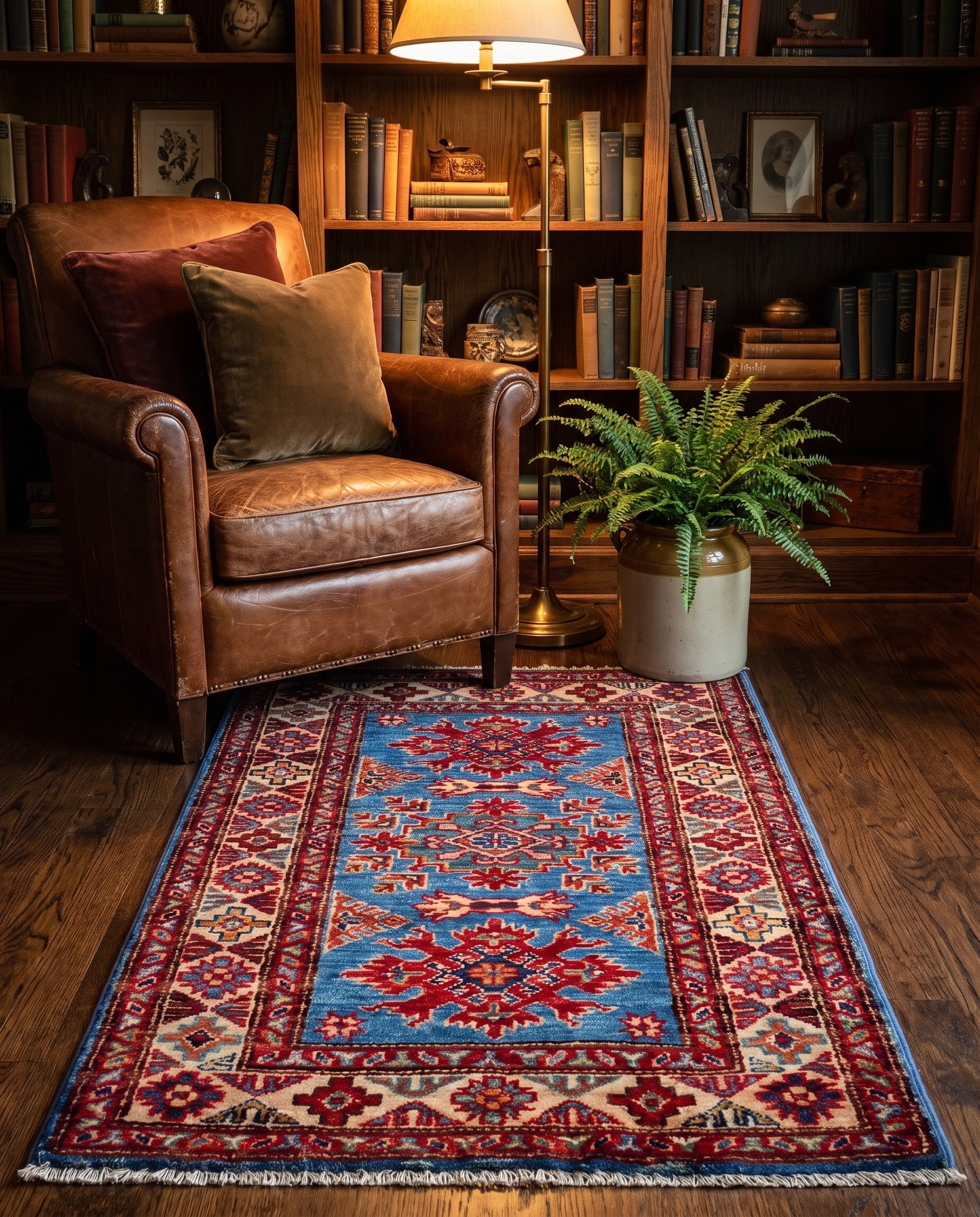 2' x 3' 3 Hand Knotted Kazak Rug