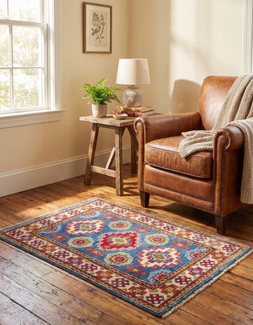 2' x 3' Hand Knotted Kazak Rug