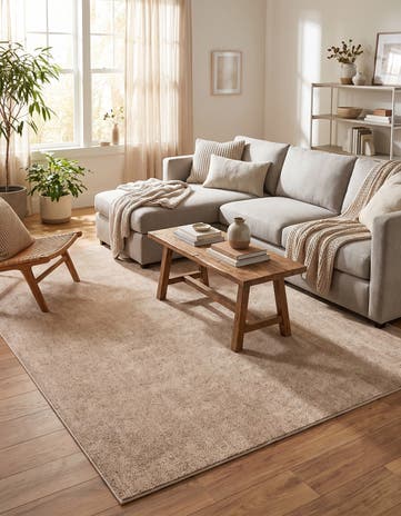 Light Brown Soft Touch Cloud Rug