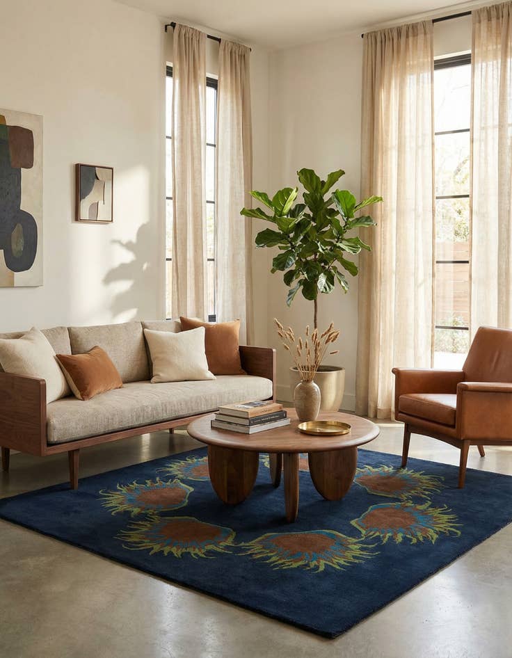 Detail image of 7' 6 x 7' 7 Luna Square Rug