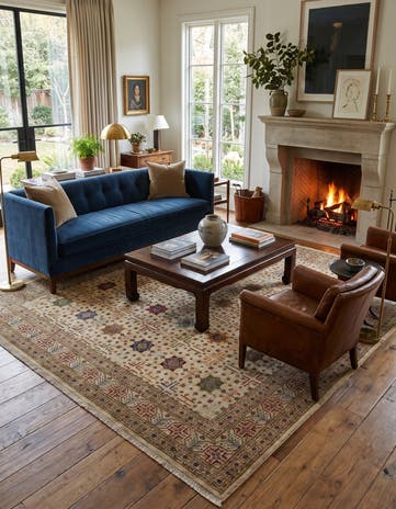 8' 10 x 12' 1 Hand Knotted Ariana Ziegler Rug