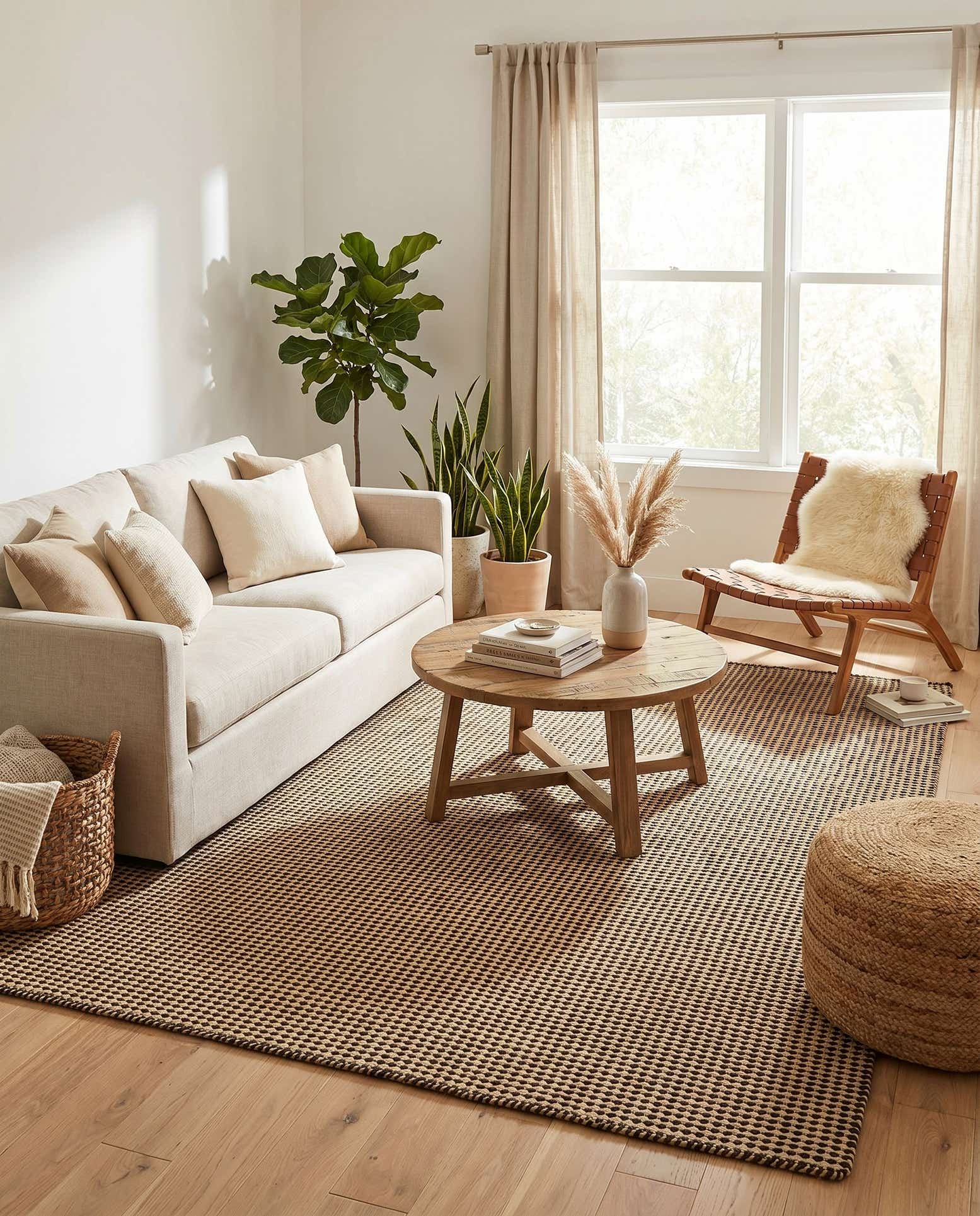 6' 1 x 9' Hand Woven Laurel Handwoven Jute Rug