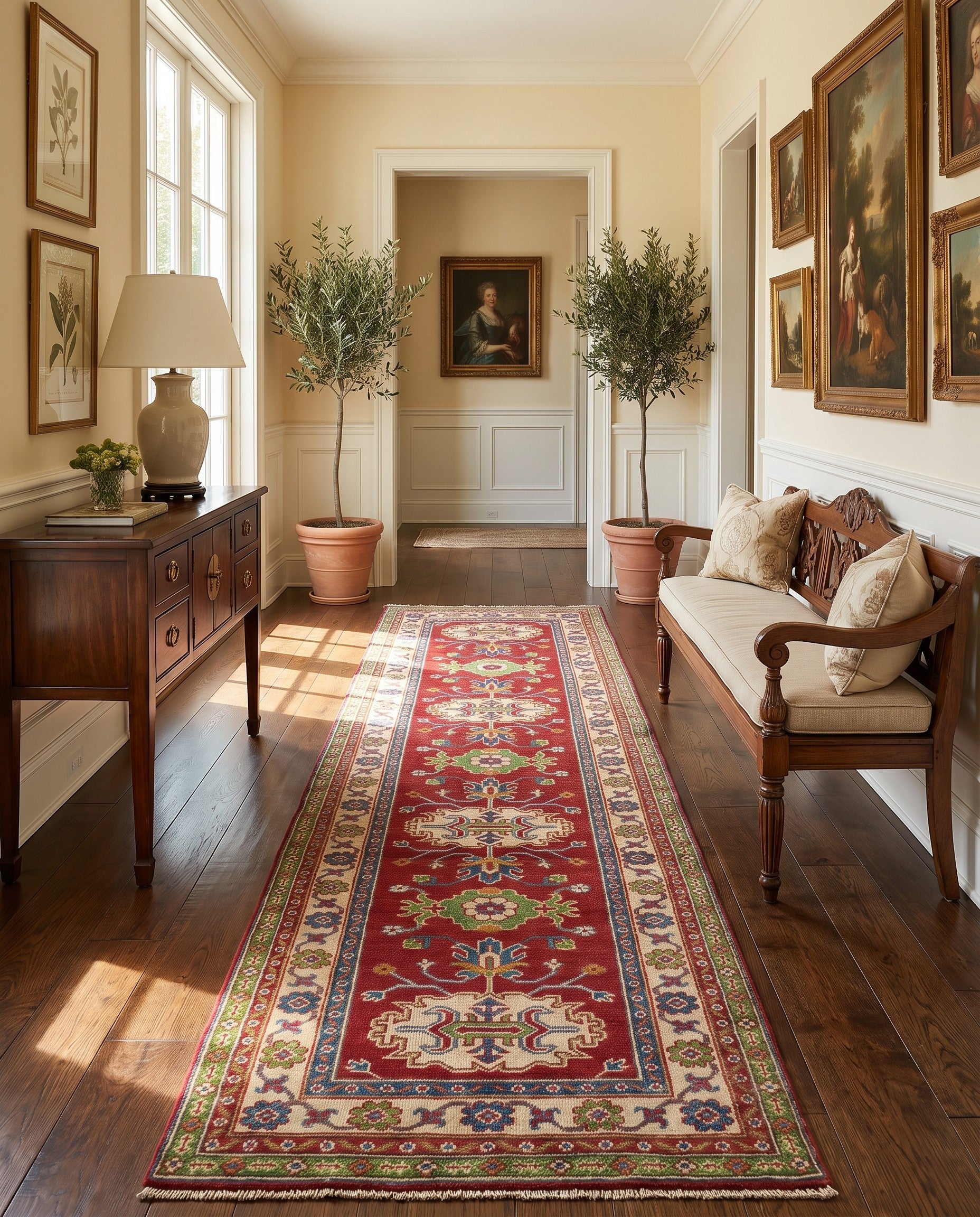 2' 9 x 10' 1 Hand Knotted Kazak Runner Rug