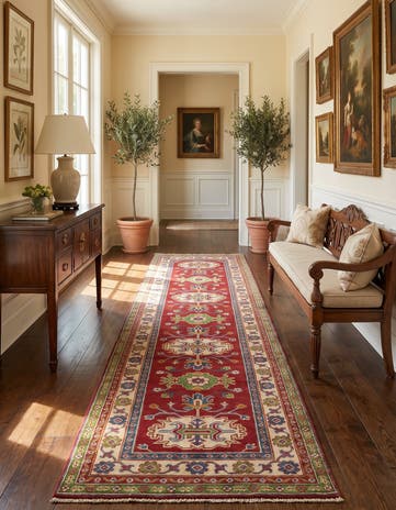 2' 9 x 10' 1 Hand Knotted Kazak Runner Rug