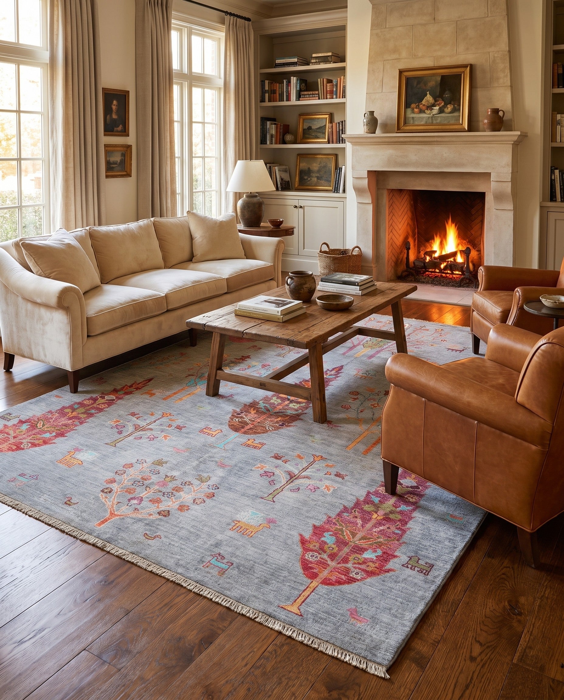6' x 7' 10 Hand Knotted Ariana Ziegler Rug