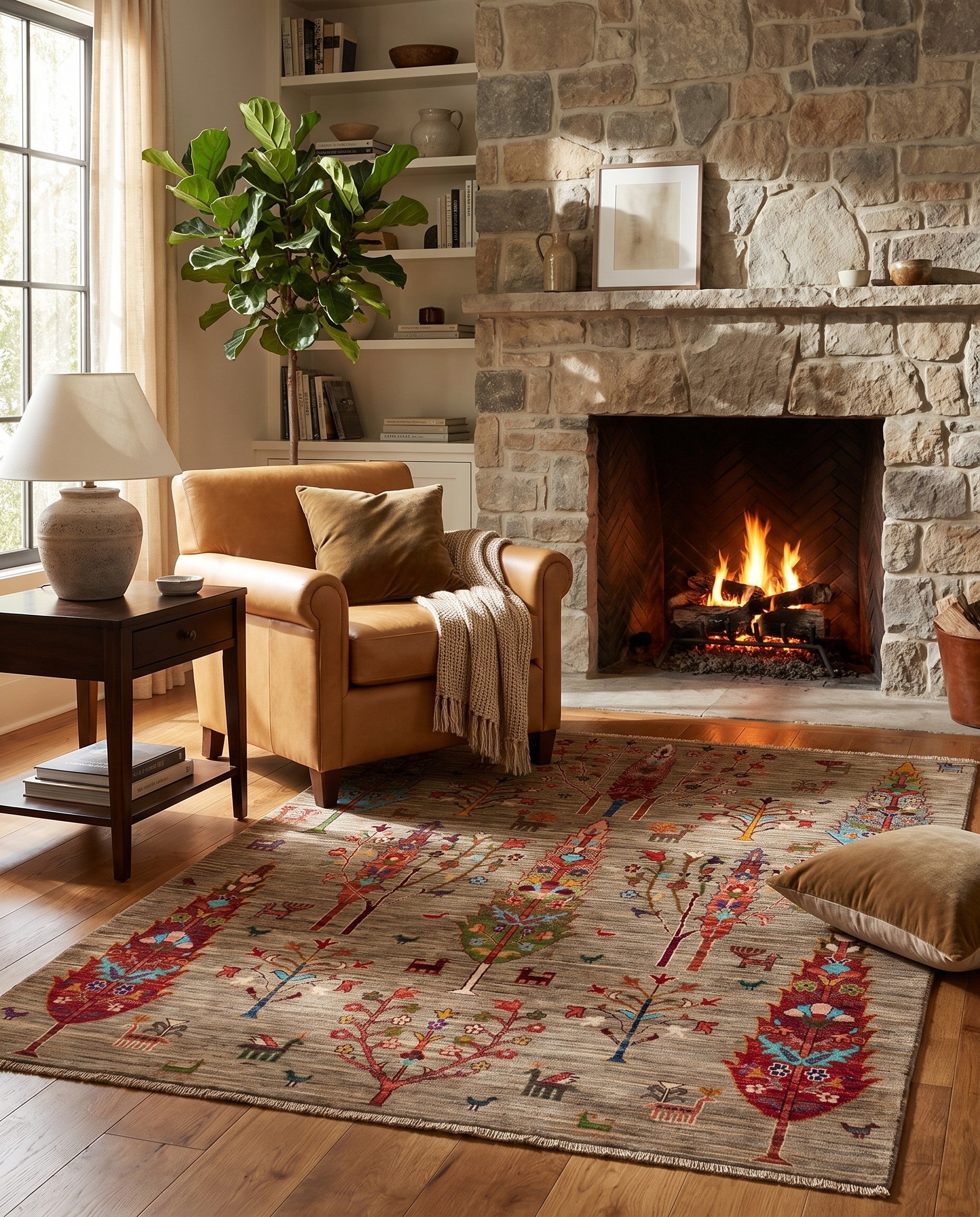 5' 1 x 6' 6 Hand Knotted Ariana Ziegler Rug
