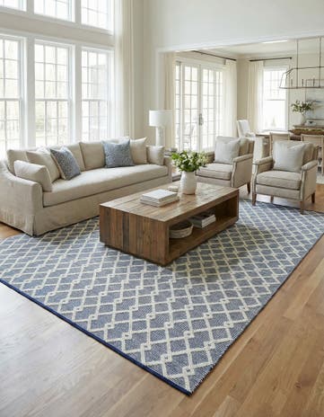 Blueberry Hand Knotted Jill Zarin Dorset Rug