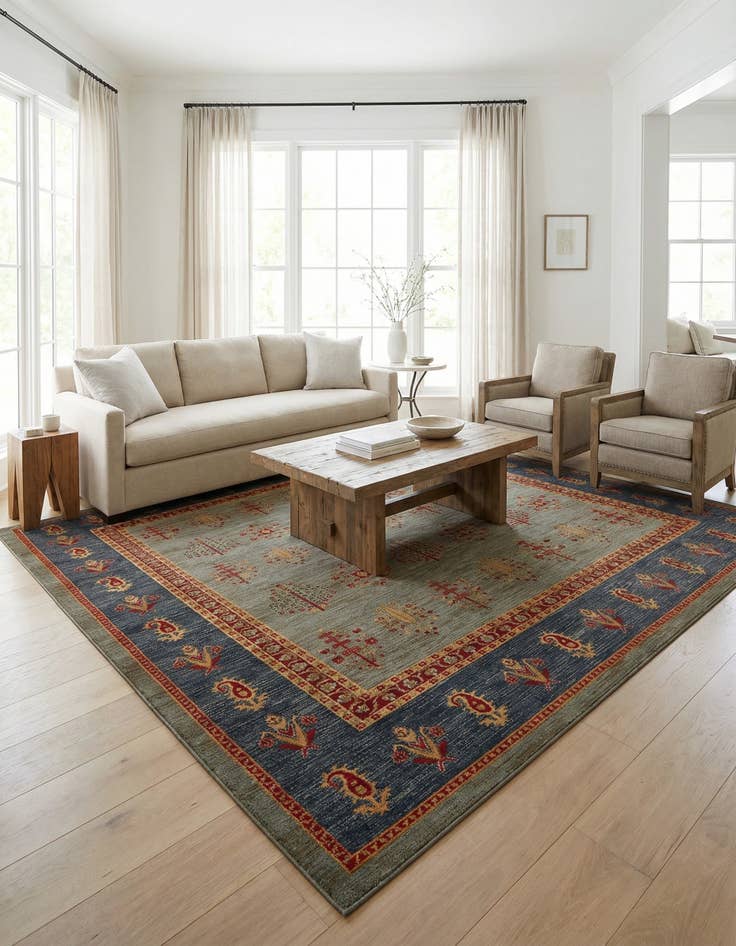 Detail image of 10' x 13' Kashkuli Gabbeh Rug