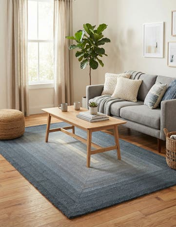 4' 1 x 6' 1 Ombre Wool Rug