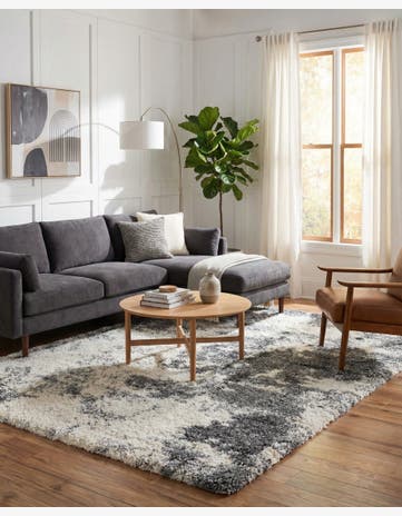 Smoke Gray Soft Touch Shag Rug