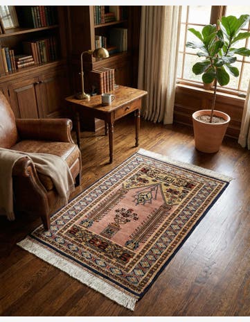 2' 8 x 4' 3 Hand Knotted Bokhara Oriental Wool Rug