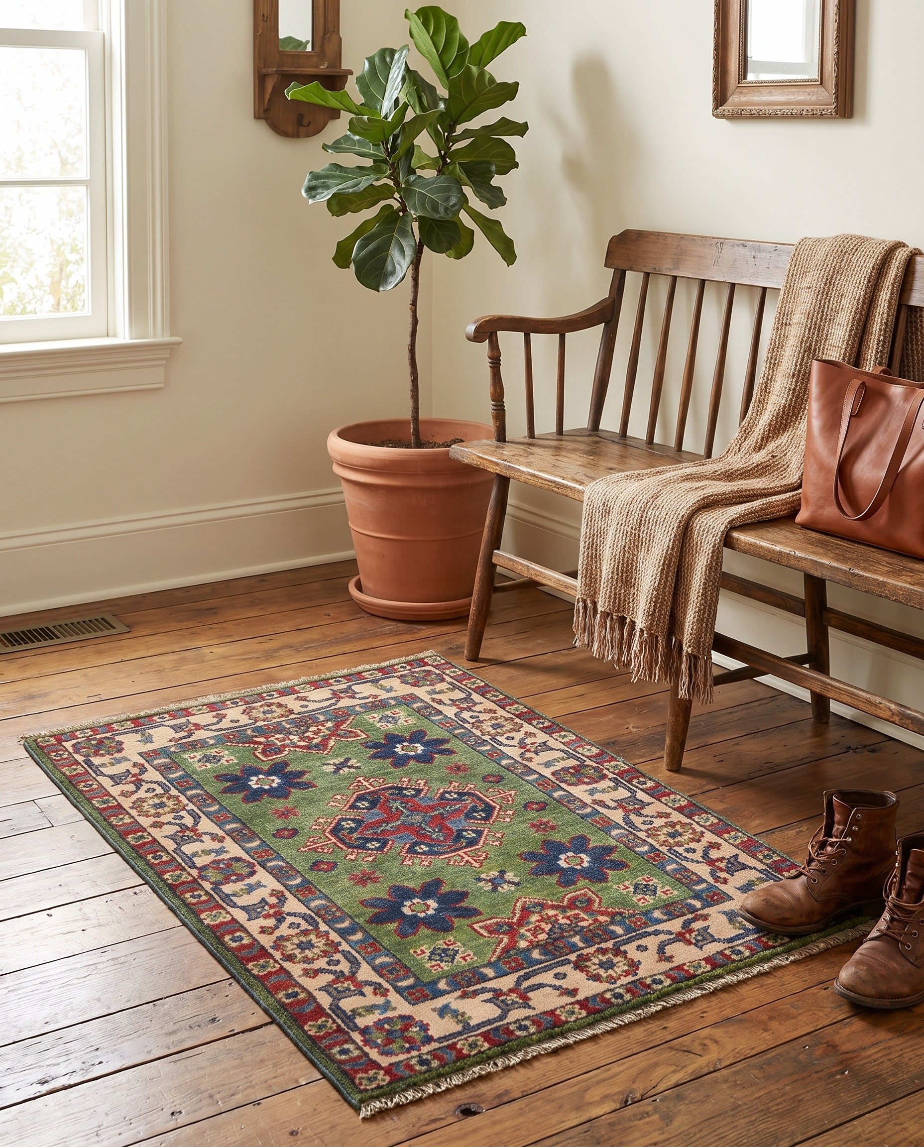 2' 1 x 2' 10 Hand Knotted Kazak Rug