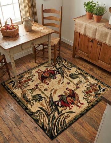 3' x 3' Pastoral Square Rug