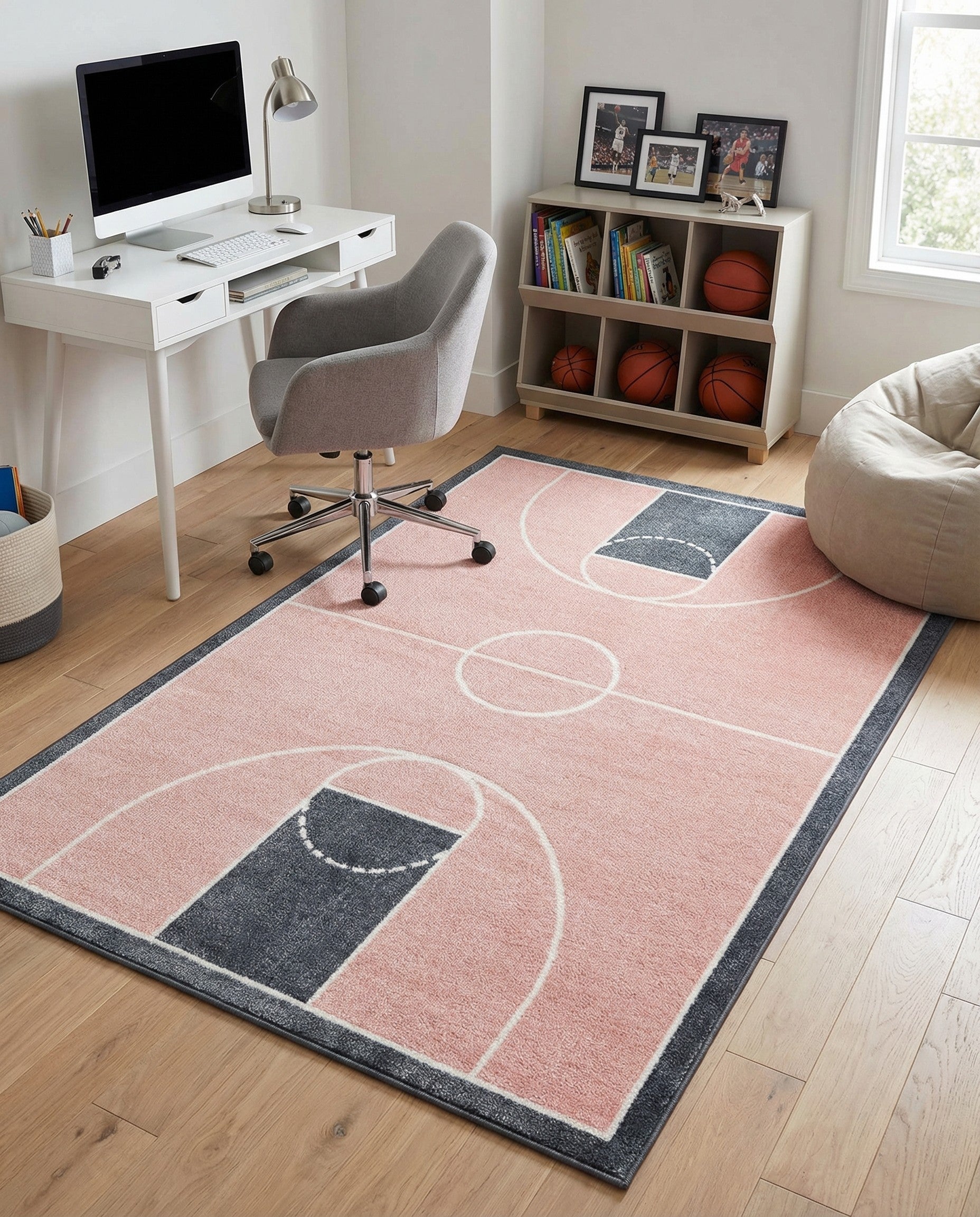 4' x 6' Sports Washable Rug