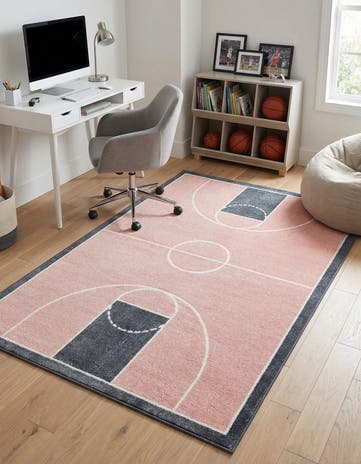 4' x 6' Sports Washable Rug