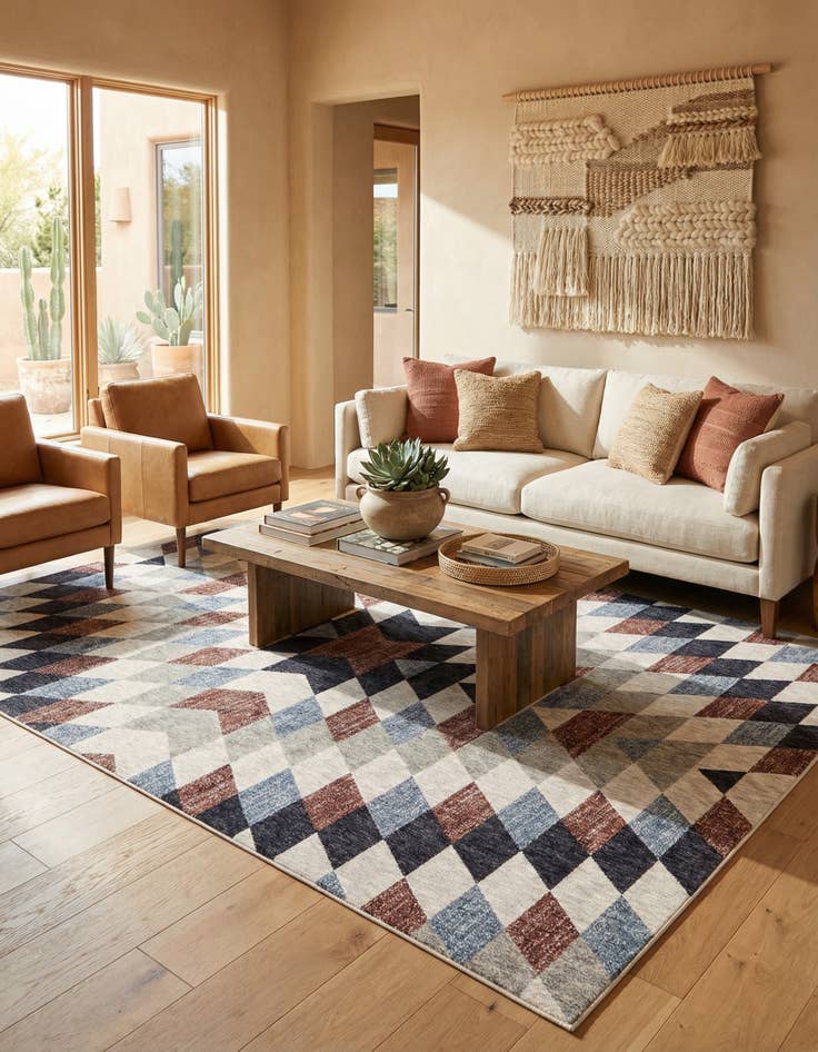 Detail image of 7' 10 x 10' Eco Southwestern Rug