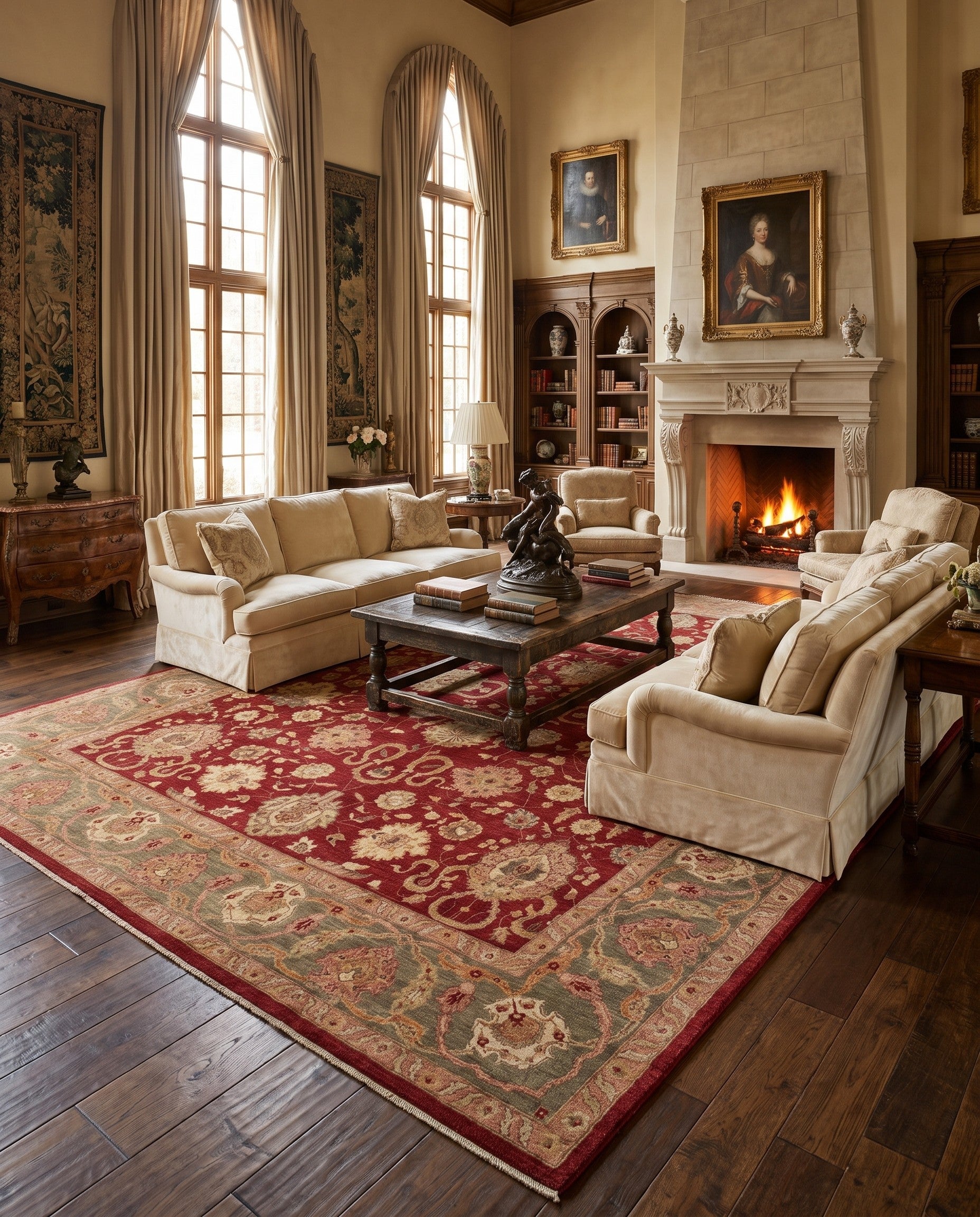 14' 2 x 18' 9 Hand Knotted Ziegler Rug