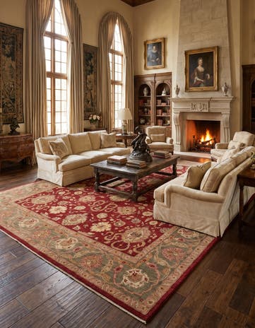 14' 2 x 18' 9 Hand Knotted Ziegler Rug