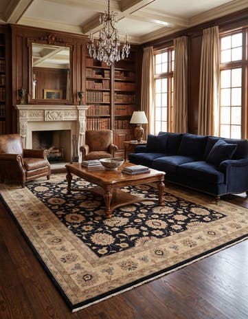 8' 2 x 9' 8 Hand Knotted Ziegler Rug