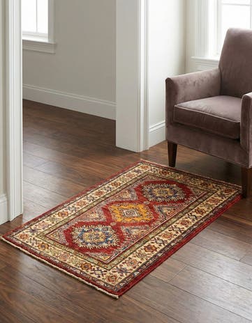 2' 7 x 4' 3 Hand Knotted Kazak Oriental Rug