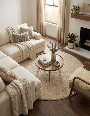 7' x 7' Everyday Shag Round Rug