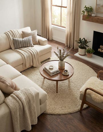 7' x 7' Everyday Shag Round Rug