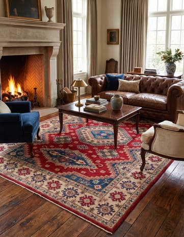 205cm x 280cm Hand Knotted Kazak Rug