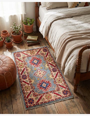 1' 11 x 3' 1 Hand Knotted Kazak Rug