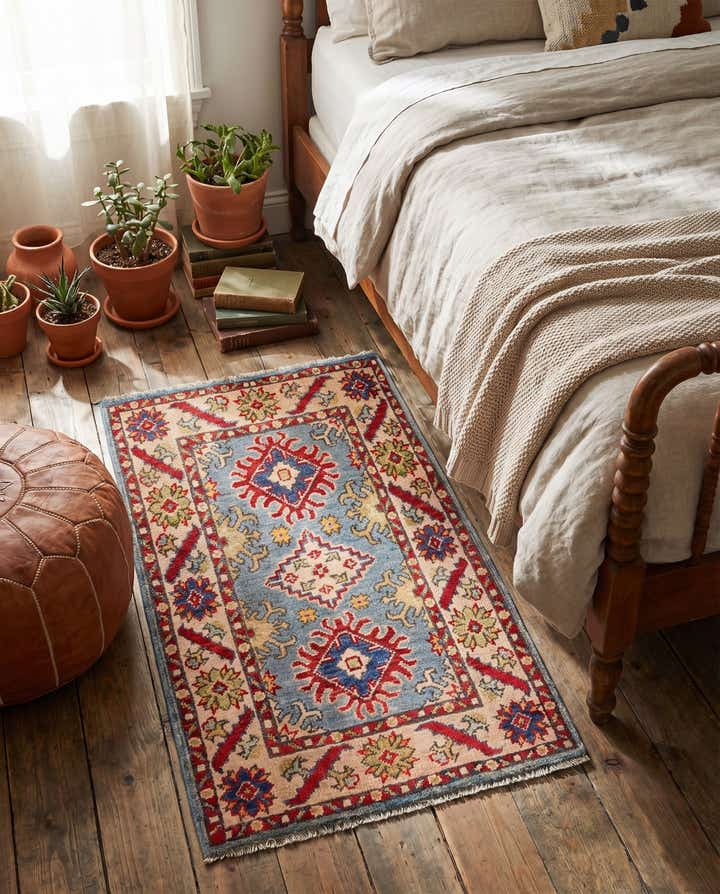 1' 11 x 3' 1 Hand Knotted Kazak Rug