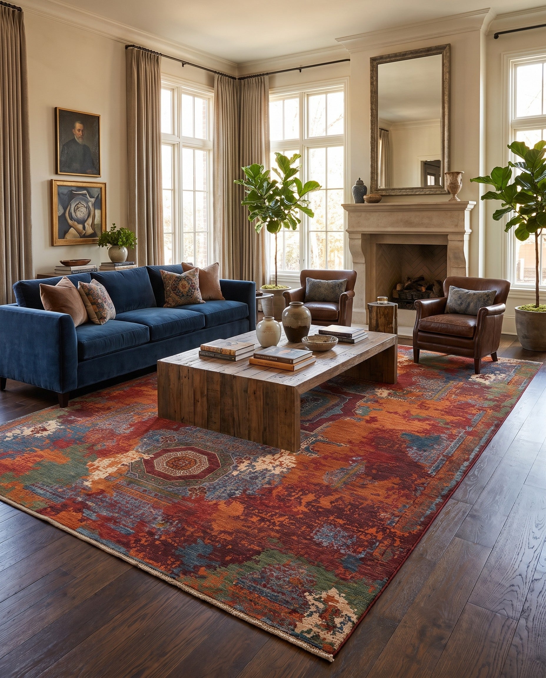 9' 10 x 13' 4 Hand Knotted Mamluk Ziegler Rug