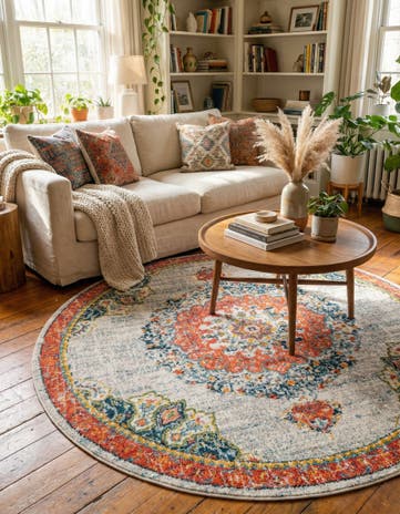 7' x 7' Carrington Round Rug