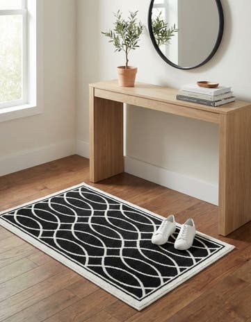 Black and White Milano Rug