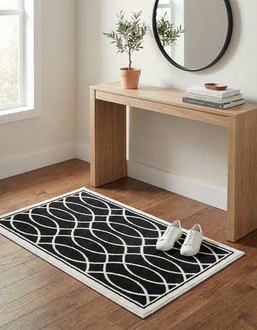 Black and White Milano Rug