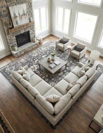 Gray Oregon Square Rug
