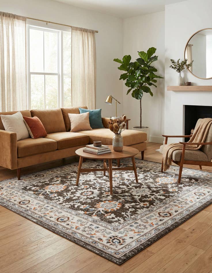 Detail image of 7' 10 x 7' 10 Charlotte Square Rug