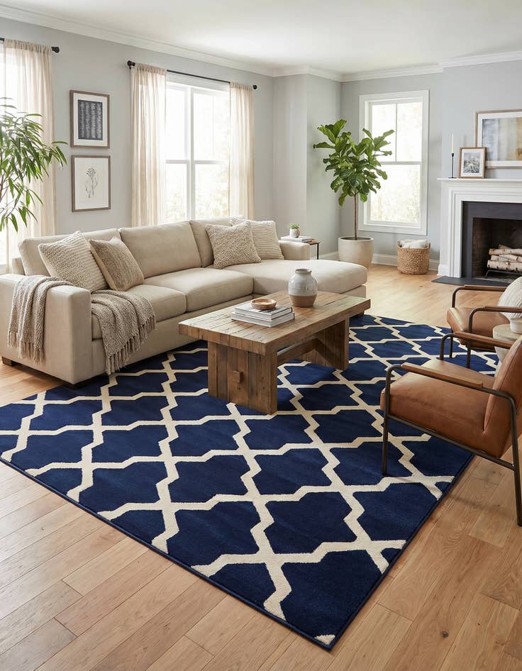 Detail image of 9' x 12' Trellis Rug