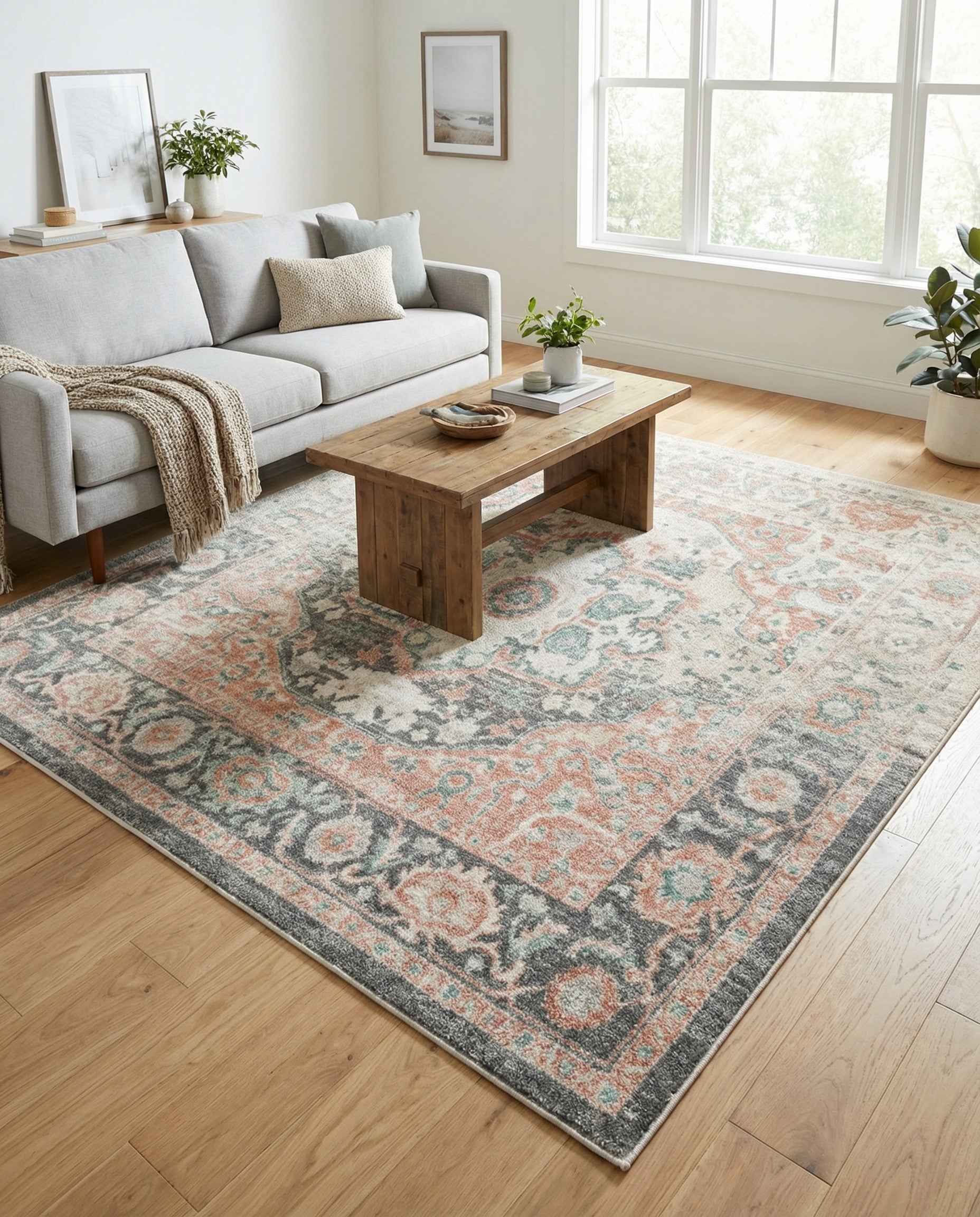 8' x 8' Madeline Vintage Square Rug