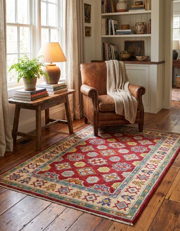 2' 9 x 3' 11 Hand Knotted Kazak Rug