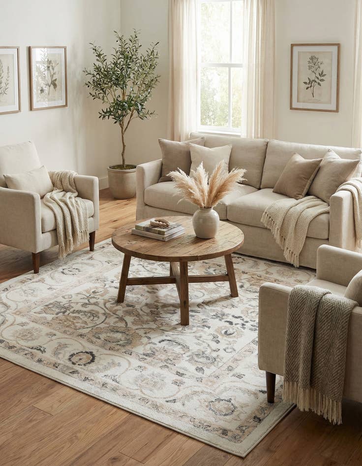 Detail image of 7' 10 x 7' 10 Aurelia Square Rug