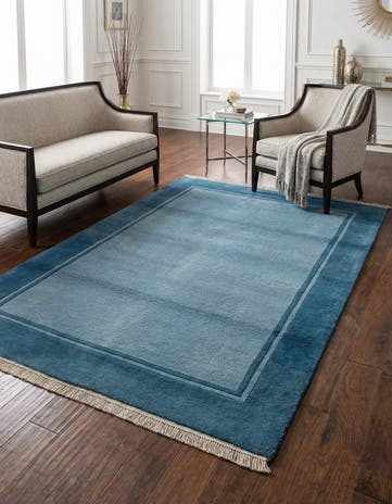 4' 1 x 5' 10 Hand Knotted Nepal Wool Rug