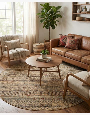 6' 1 x 6' 1 Saturn Round Rug