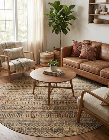 6' 1 x 6' 1 Saturn Round Rug