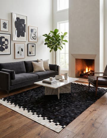 5' 1 x 8' 1 Cowhide Stocks Rug