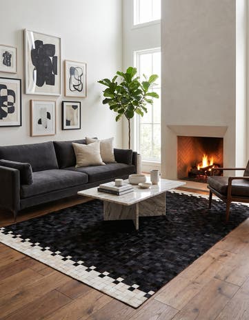 5' 1 x 8' 1 Cowhide Stocks Rug