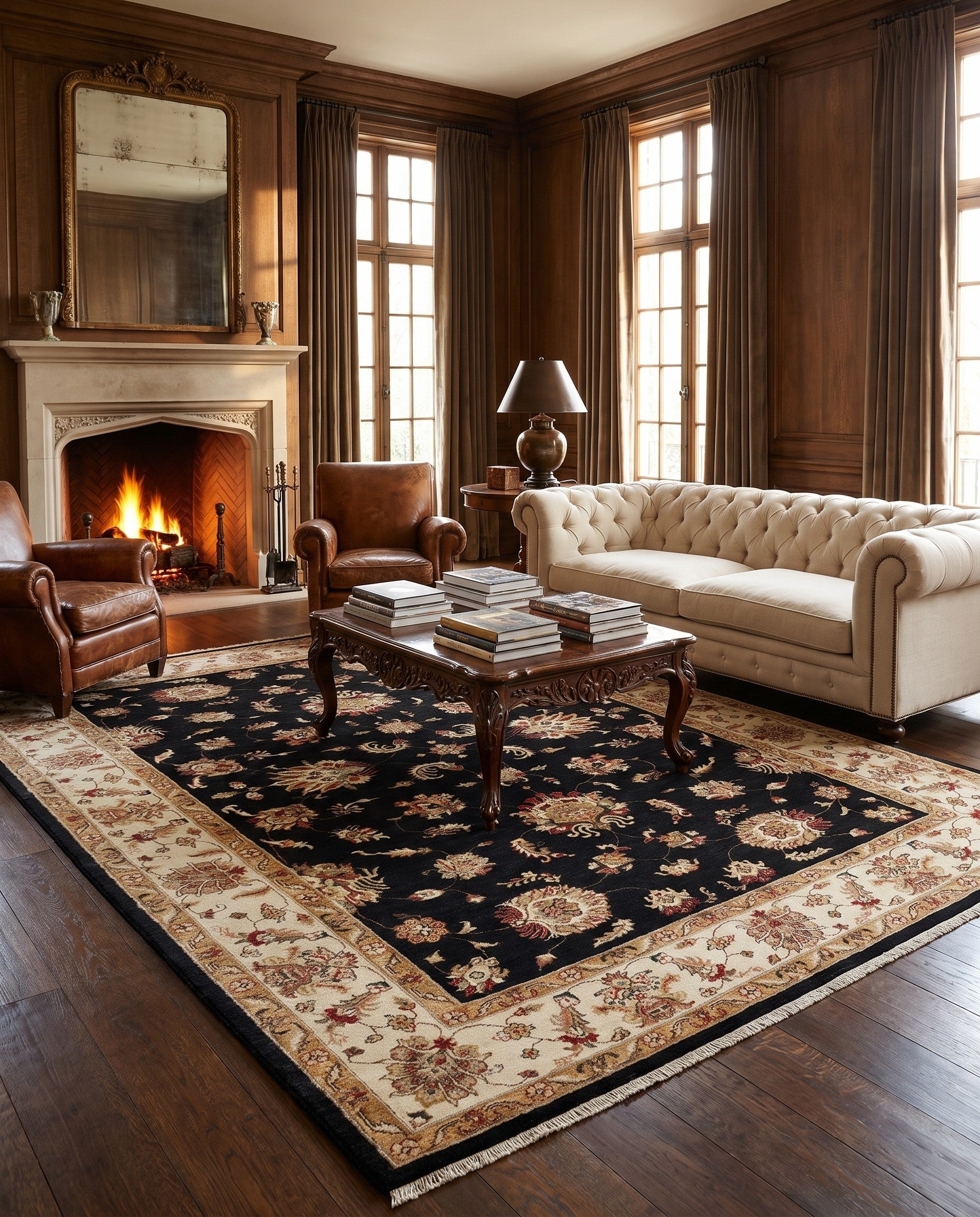 6' 10 x 10' 1 Hand Knotted Ziegler Rug