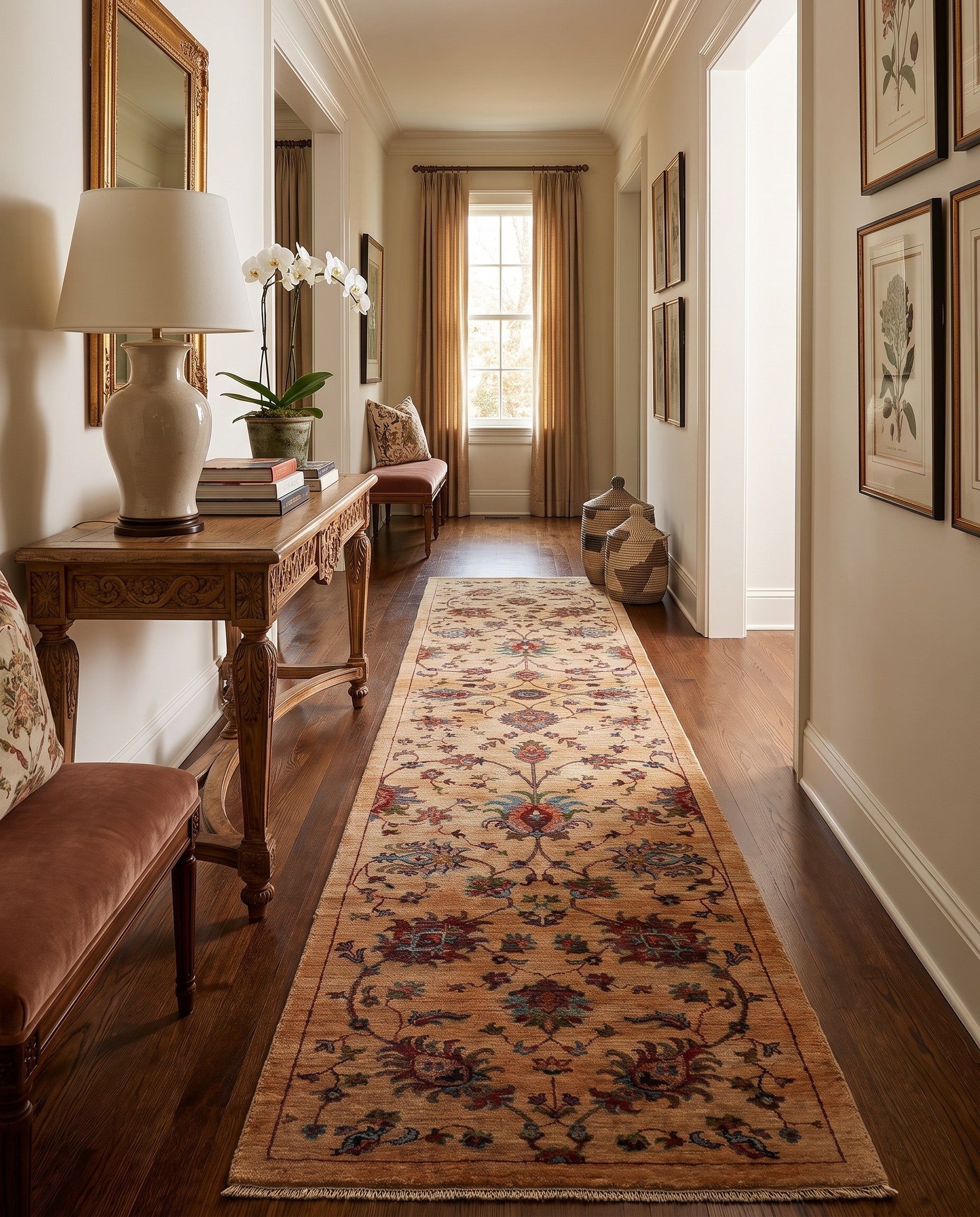 2' 9 x 12' Hand Knotted Ariana Ziegler Runner Rug