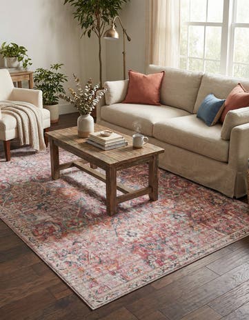 5' 3 x 8' Washable Nostalgia Rug
