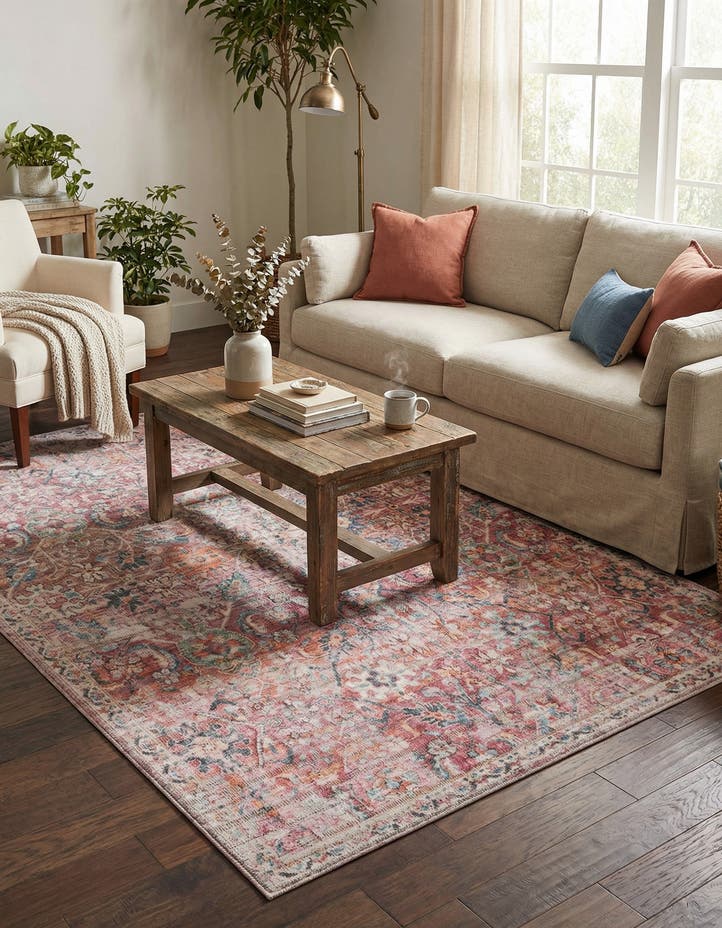 5' 3 x 8' Washable Nostalgia Rug