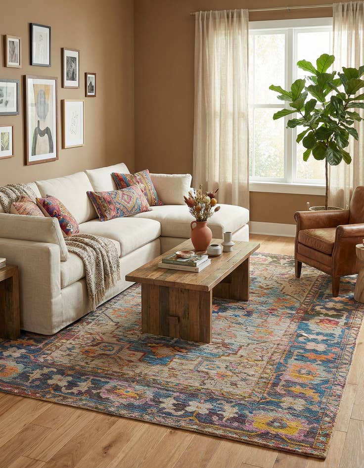 Detail image of 9' x 12'  Hand Woven Chenille Jute Rug